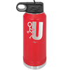 Fuck U Stick Figure - Laser Engraved Stainless Steel Drinkware - 2140 -