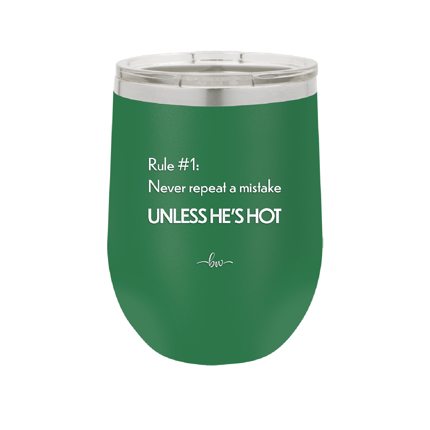 Rule 1 Never Repeat a Mistake Unless He's Hot - Laser Engraved Stainless Steel Drinkware - 2143 -