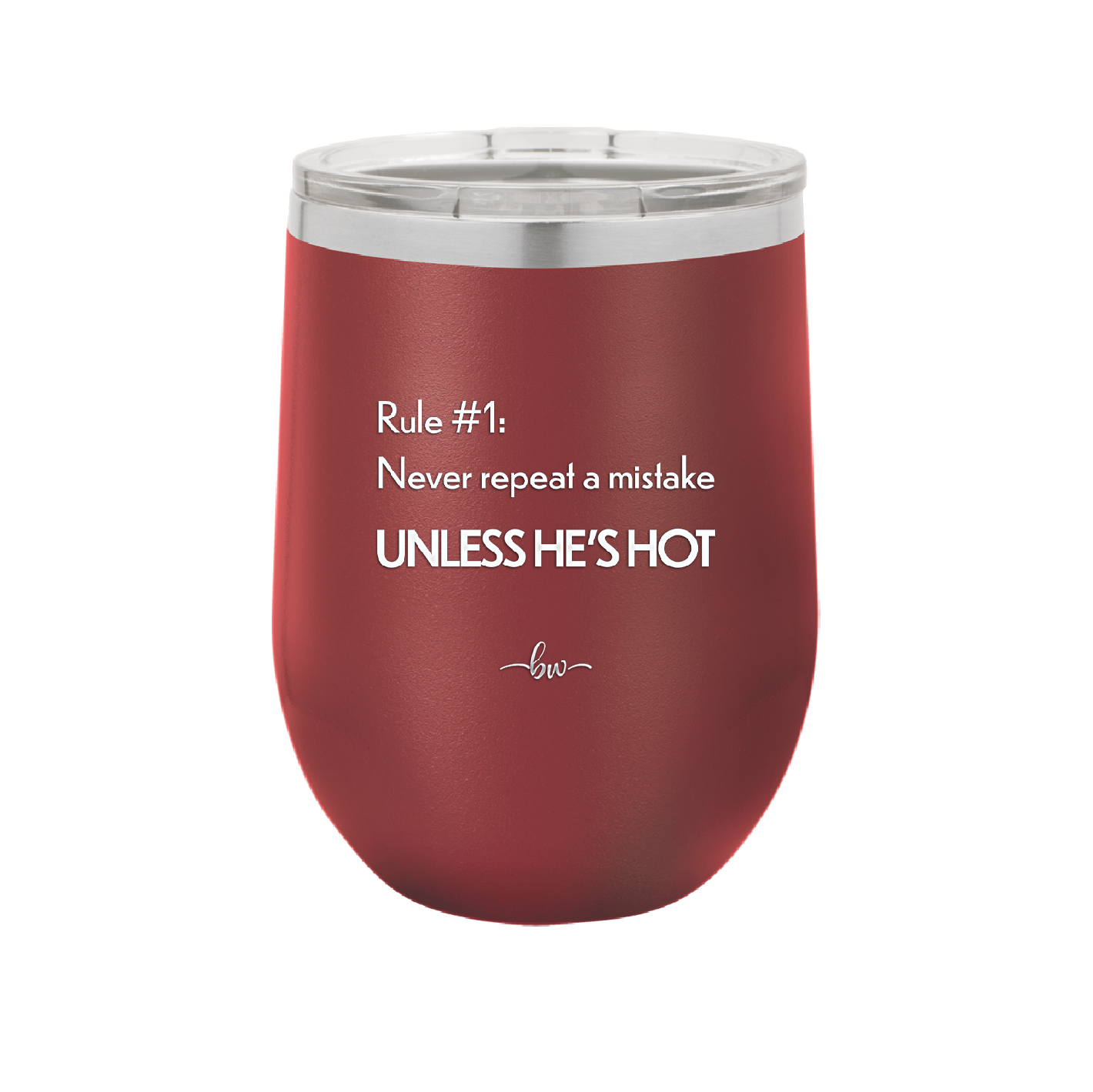 Rule 1 Never Repeat a Mistake Unless He's Hot - Laser Engraved Stainless Steel Drinkware - 2143 -