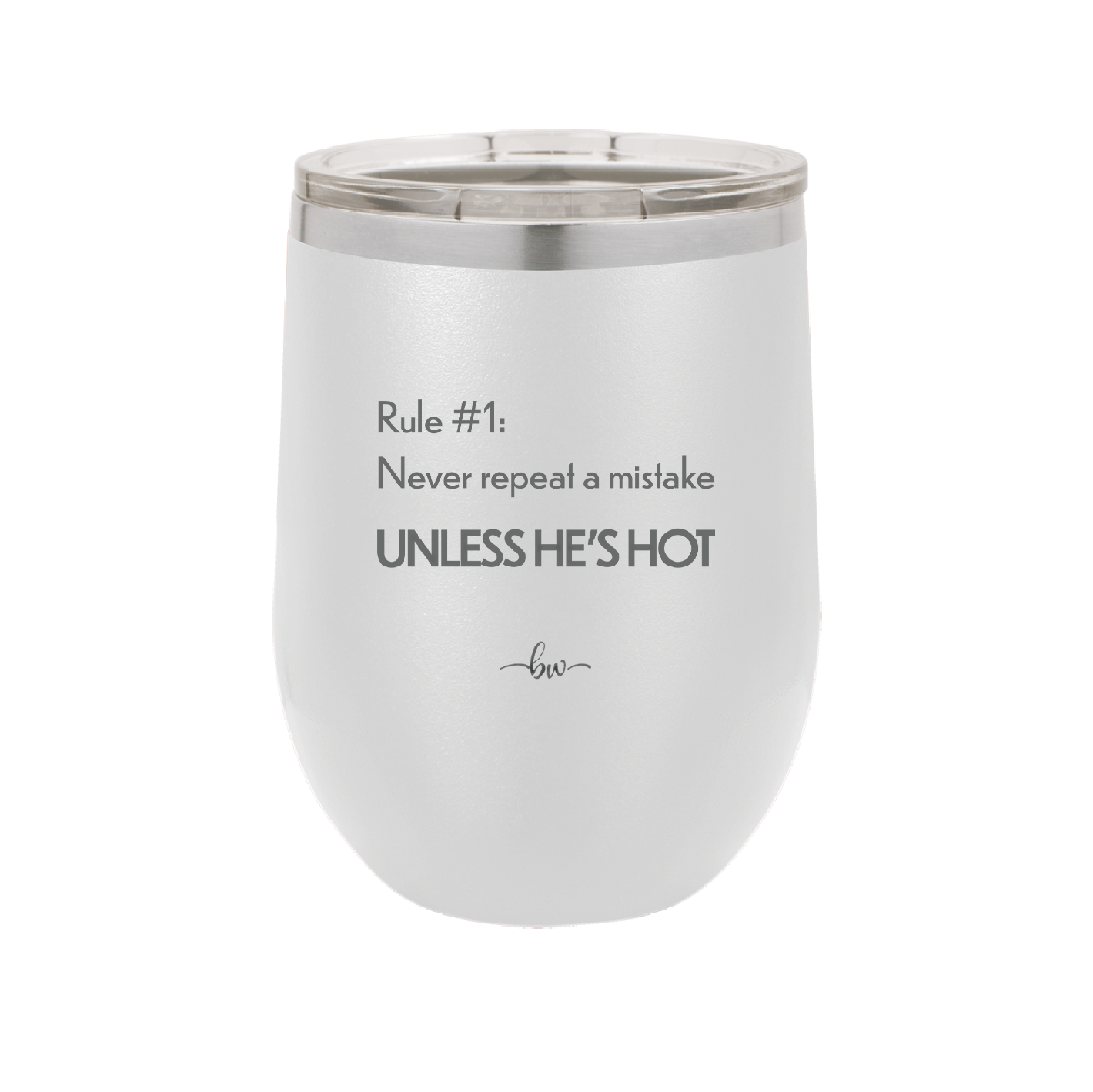 Rule 1 Never Repeat a Mistake Unless He's Hot - Laser Engraved Stainless Steel Drinkware - 2143 -