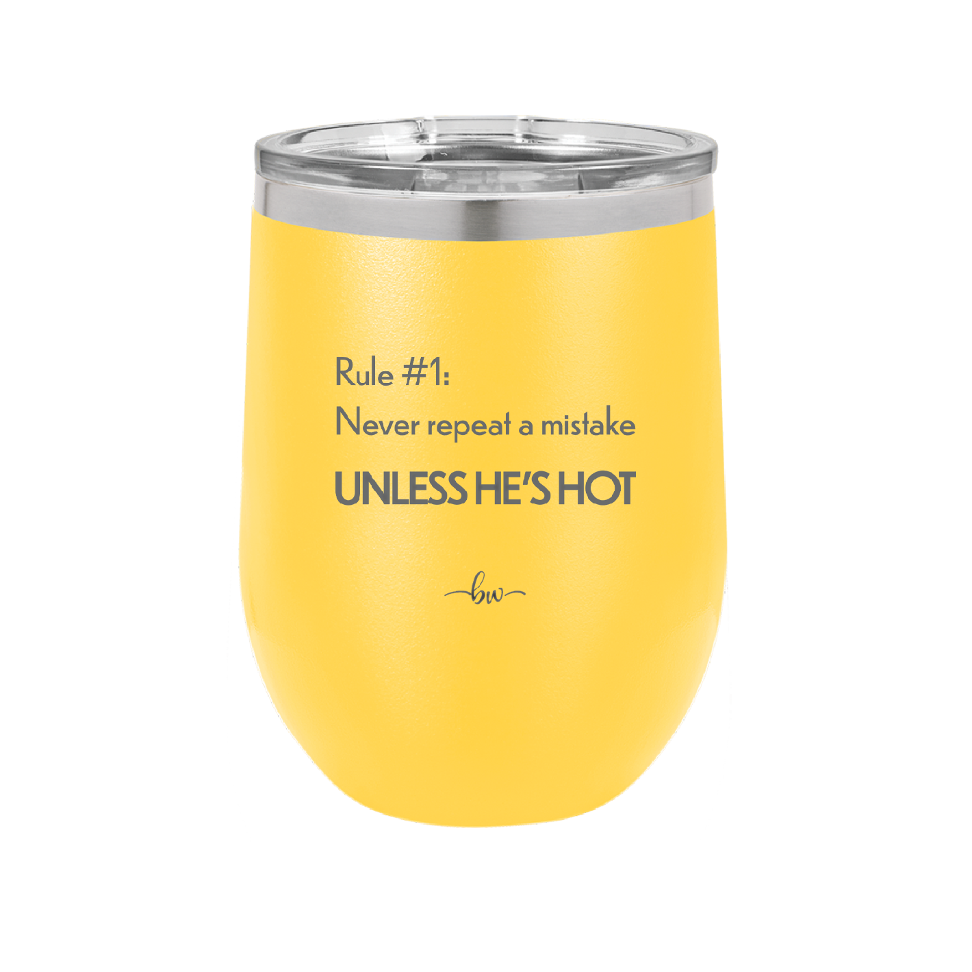 Rule 1 Never Repeat a Mistake Unless He's Hot - Laser Engraved Stainless Steel Drinkware - 2143 -