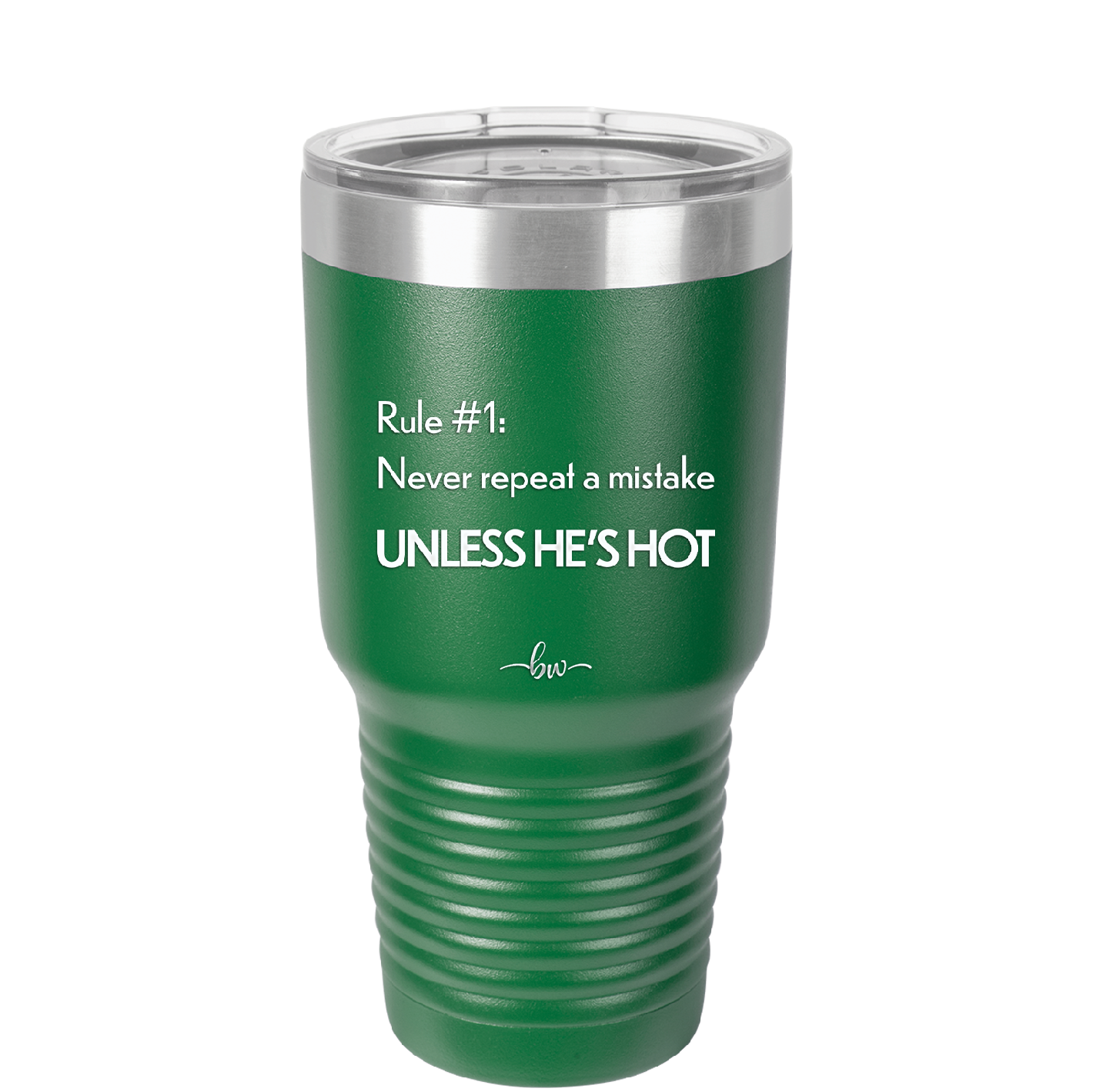 Rule 1 Never Repeat a Mistake Unless He's Hot - Laser Engraved Stainless Steel Drinkware - 2143 -