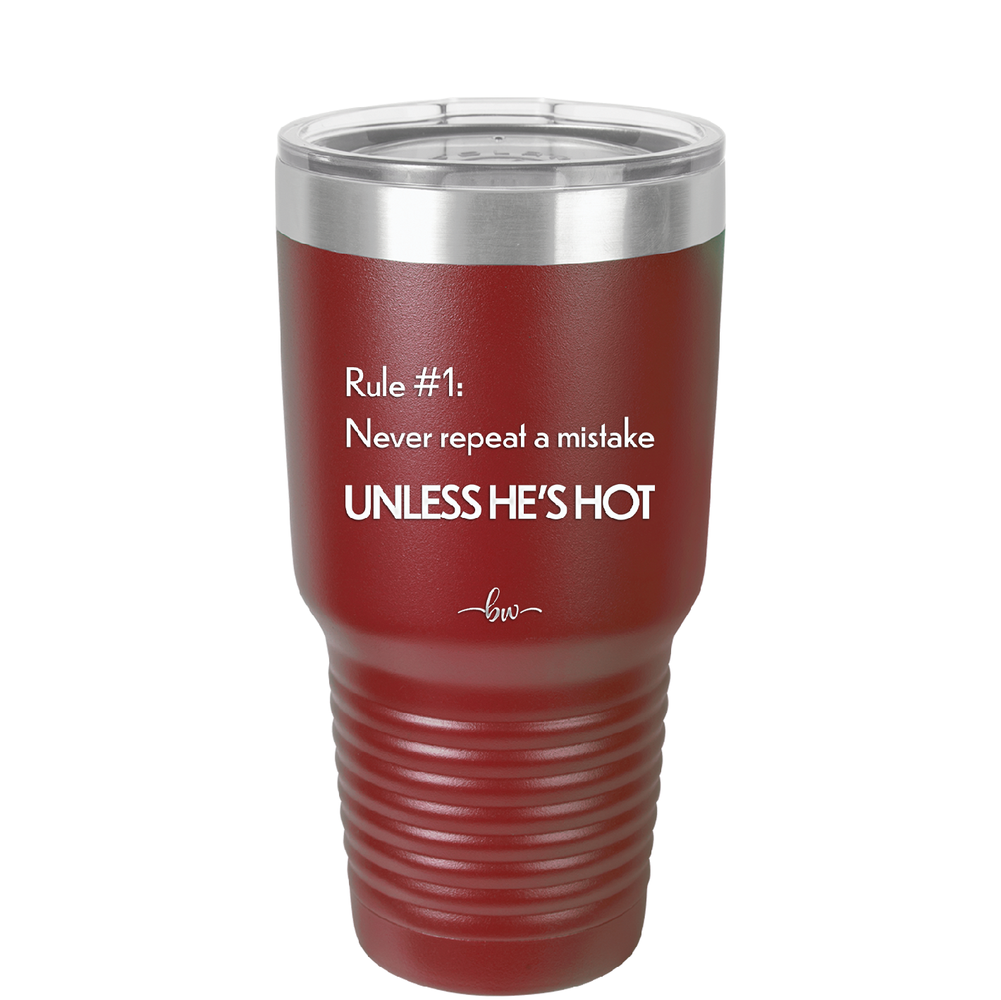 Rule 1 Never Repeat a Mistake Unless He's Hot - Laser Engraved Stainless Steel Drinkware - 2143 -