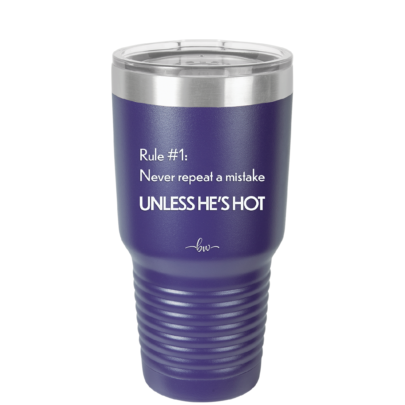 Rule 1 Never Repeat a Mistake Unless He's Hot - Laser Engraved Stainless Steel Drinkware - 2143 -