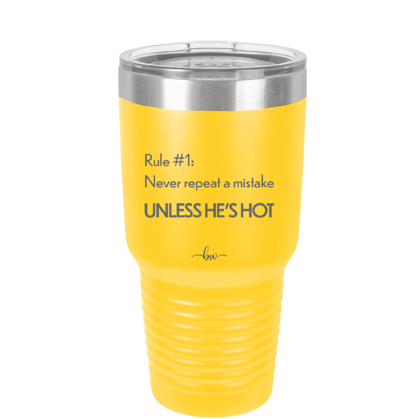 Rule 1 Never Repeat a Mistake Unless He's Hot - Laser Engraved Stainless Steel Drinkware - 2143 -