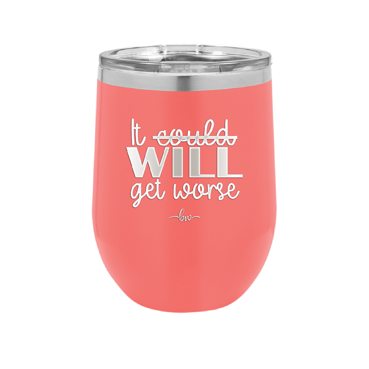 It Could Will Get Worse - Laser Engraved Stainless Steel Drinkware - 2147 -