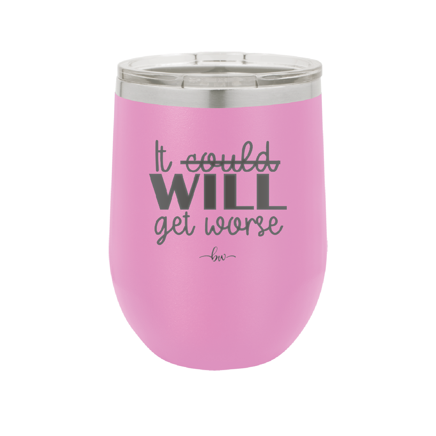 It Could Will Get Worse - Laser Engraved Stainless Steel Drinkware - 2147 -