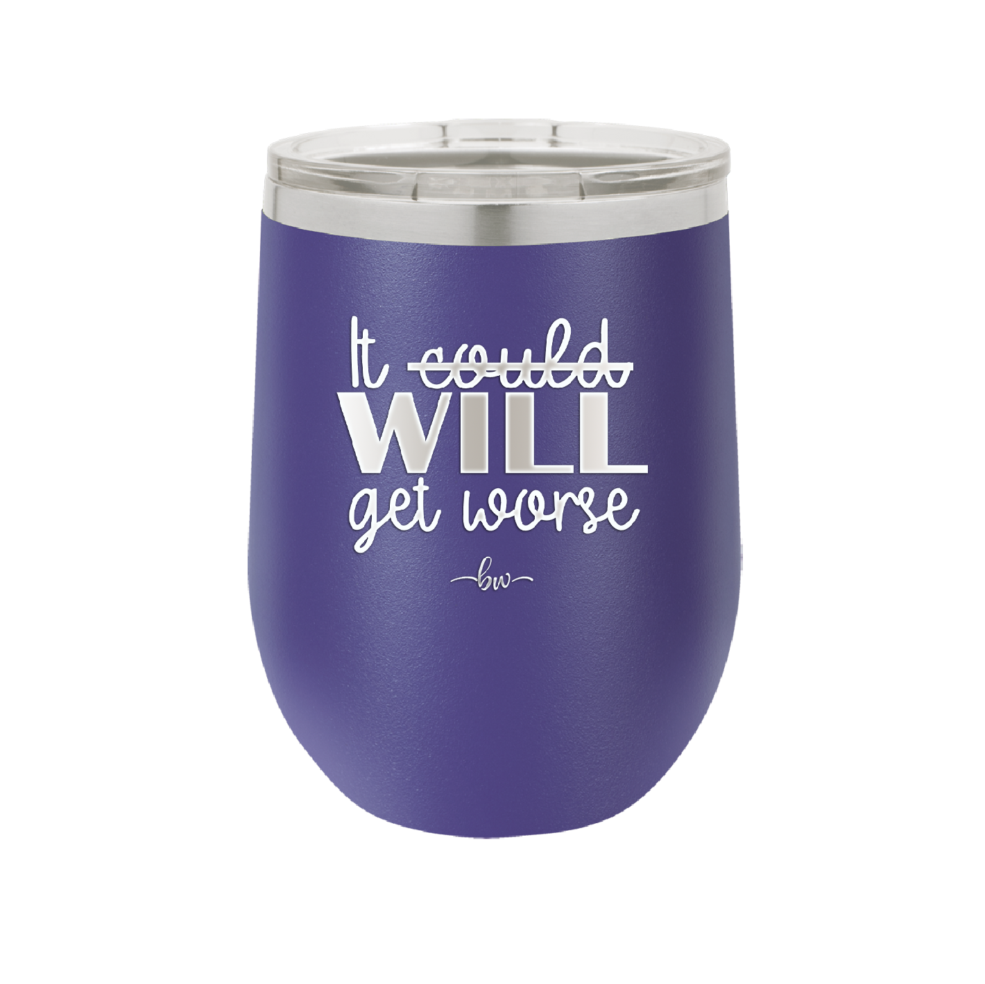 It Could Will Get Worse - Laser Engraved Stainless Steel Drinkware - 2147 -