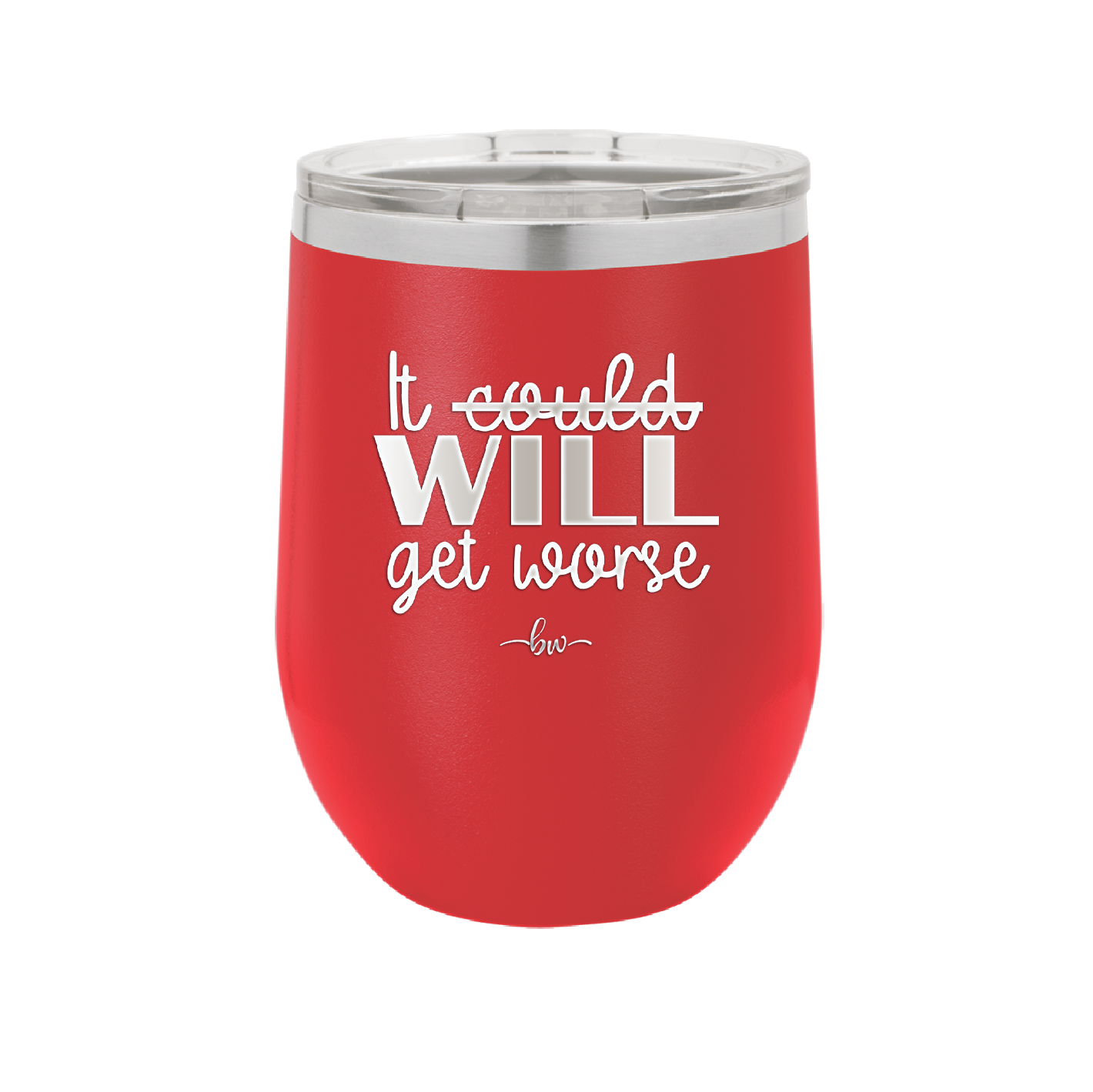 It Could Will Get Worse - Laser Engraved Stainless Steel Drinkware - 2147 -