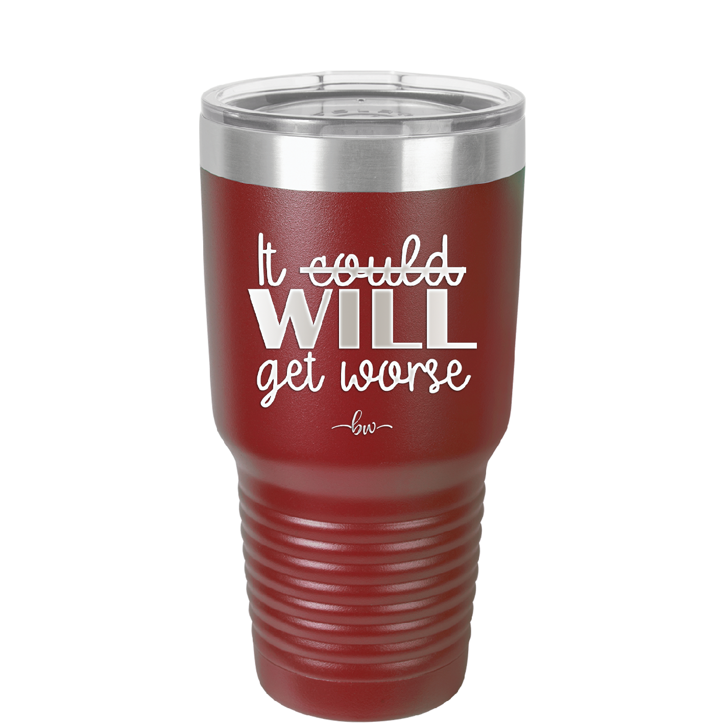 It Could Will Get Worse - Laser Engraved Stainless Steel Drinkware - 2147 -