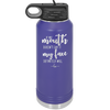 If My Mouth Doesn't Say it My Face Definitely Will - Laser Engraved Stainless Steel Drinkware - 2150 -