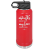 If My Mouth Doesn't Say it My Face Definitely Will - Laser Engraved Stainless Steel Drinkware - 2150 -