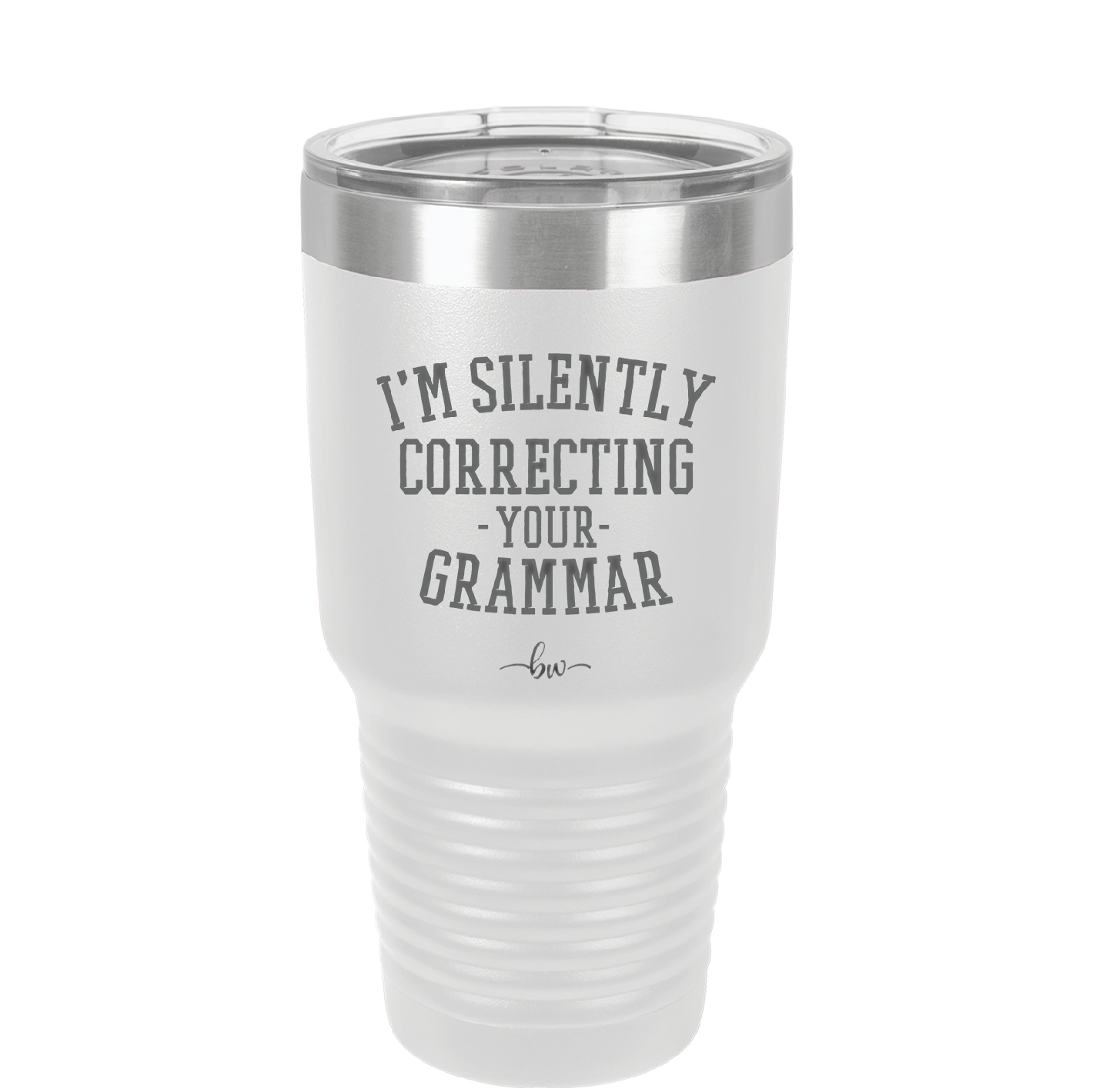 I'm Silently Correcting Your Grammar - Laser Engraved Stainless Steel Drinkware - 2154 -