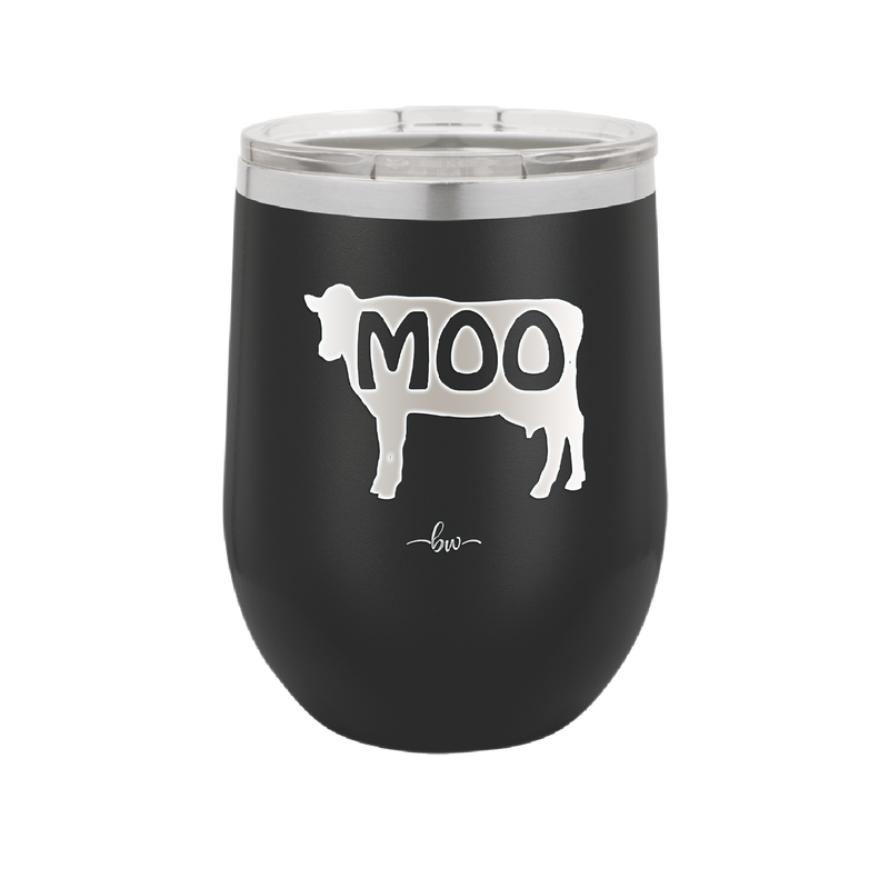 Moo - Laser Engraved Stainless Steel Drinkware - 2160 -