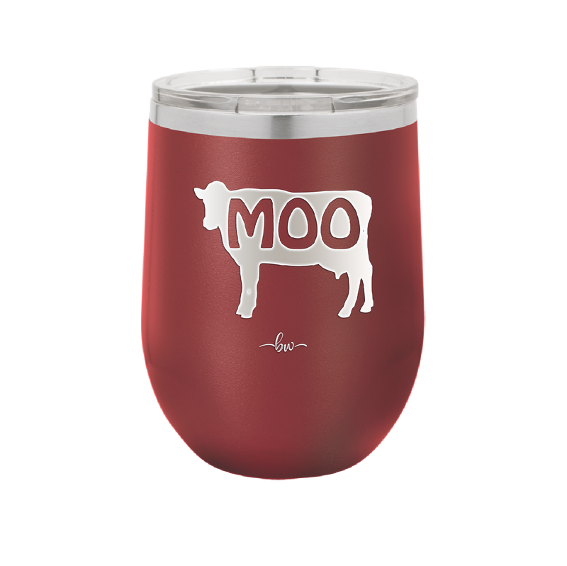 Moo - Laser Engraved Stainless Steel Drinkware - 2160 -