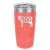 Moo - Laser Engraved Stainless Steel Drinkware - 2160 -