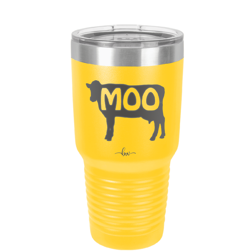 Moo - Laser Engraved Stainless Steel Drinkware - 2160 -