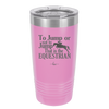 To Jump or Not to Jump That is the Equestrian - Laser Engraved Stainless Steel Drinkware - 2161 -