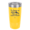 To Jump or Not to Jump That is the Equestrian - Laser Engraved Stainless Steel Drinkware - 2161 -