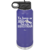 To Jump or Not to Jump That is the Equestrian - Laser Engraved Stainless Steel Drinkware - 2161 -