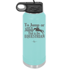 To Jump or Not to Jump That is the Equestrian - Laser Engraved Stainless Steel Drinkware - 2161 -