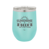Sunshine and Beer That's Why I'm Here - Laser Engraved Stainless Steel Drinkware - 2166 -