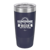Sunshine and Beer That's Why I'm Here - Laser Engraved Stainless Steel Drinkware - 2166 -