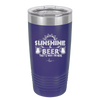 Sunshine and Beer That's Why I'm Here - Laser Engraved Stainless Steel Drinkware - 2166 -