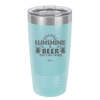 Sunshine and Beer That's Why I'm Here - Laser Engraved Stainless Steel Drinkware - 2166 -