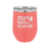 Tacos and Tequila Becauses it's Tuesday Somewhere - Laser Engraved Stainless Steel Drinkware - 2167 -