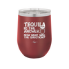Tacos and Tequila Becauses it's Tuesday Somewhere - Laser Engraved Stainless Steel Drinkware - 2167 -