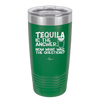 Tequila is the Answer Now What Was the Question - Laser Engraved Stainless Steel Drinkware - 2169 -