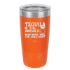 Tequila is the Answer Now What Was the Question - Laser Engraved Stainless Steel Drinkware - 2169 -