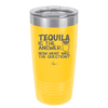 Tacos and Tequila Becauses it's Tuesday Somewhere - Laser Engraved Stainless Steel Drinkware - 2167 -