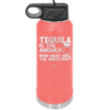 Tacos and Tequila Becauses it's Tuesday Somewhere - Laser Engraved Stainless Steel Drinkware - 2167 -