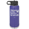 Tacos and Tequila Becauses it's Tuesday Somewhere - Laser Engraved Stainless Steel Drinkware - 2167 -