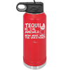 Tacos and Tequila Becauses it's Tuesday Somewhere - Laser Engraved Stainless Steel Drinkware - 2167 -