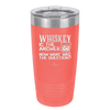 Whiskey is the Answer Now What Was the Question - Laser Engraved Stainless Steel Drinkware - 2170 -