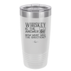 Whiskey is the Answer Now What Was the Question - Laser Engraved Stainless Steel Drinkware - 2170 -