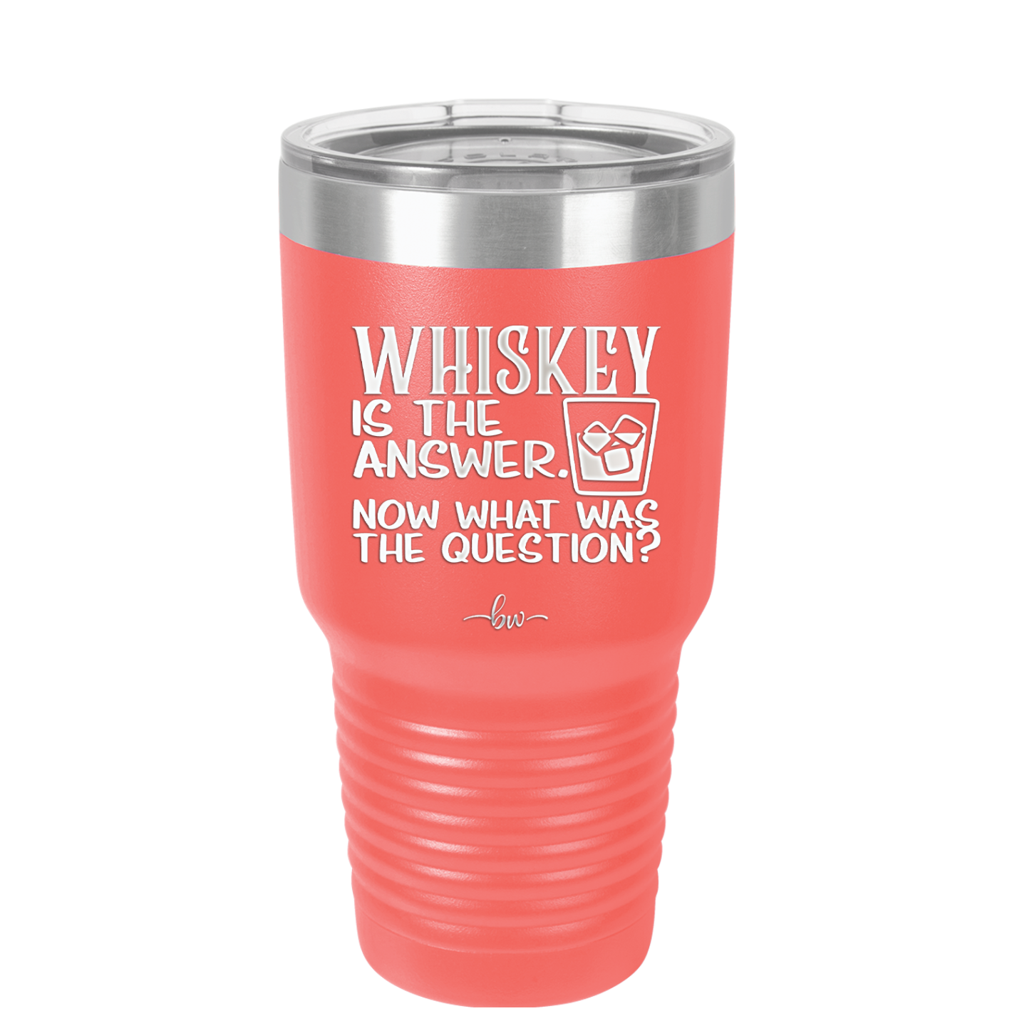 Whiskey is the Answer Now What Was the Question - Laser Engraved Stainless Steel Drinkware - 2170 -