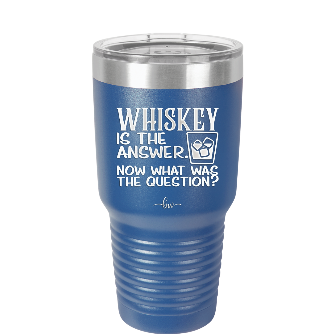 Whiskey is the Answer Now What Was the Question - Laser Engraved Stainless Steel Drinkware - 2170 -