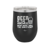 Beer is the Answer Now What Was the Question - Laser Engraved Stainless Steel Drinkware - 2171 -