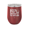 Beer is the Answer Now What Was the Question - Laser Engraved Stainless Steel Drinkware - 2171 -