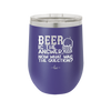 Beer is the Answer Now What Was the Question - Laser Engraved Stainless Steel Drinkware - 2171 -