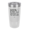 Beer is the Answer Now What Was the Question - Laser Engraved Stainless Steel Drinkware - 2171 -