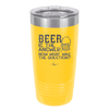 Beer is the Answer Now What Was the Question - Laser Engraved Stainless Steel Drinkware - 2171 -