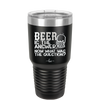 Beer is the Answer Now What Was the Question - Laser Engraved Stainless Steel Drinkware - 2171 -
