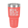 Beer is the Answer Now What Was the Question - Laser Engraved Stainless Steel Drinkware - 2171 -