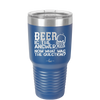 Beer is the Answer Now What Was the Question - Laser Engraved Stainless Steel Drinkware - 2171 -