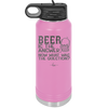 Beer is the Answer Now What Was the Question - Laser Engraved Stainless Steel Drinkware - 2171 -